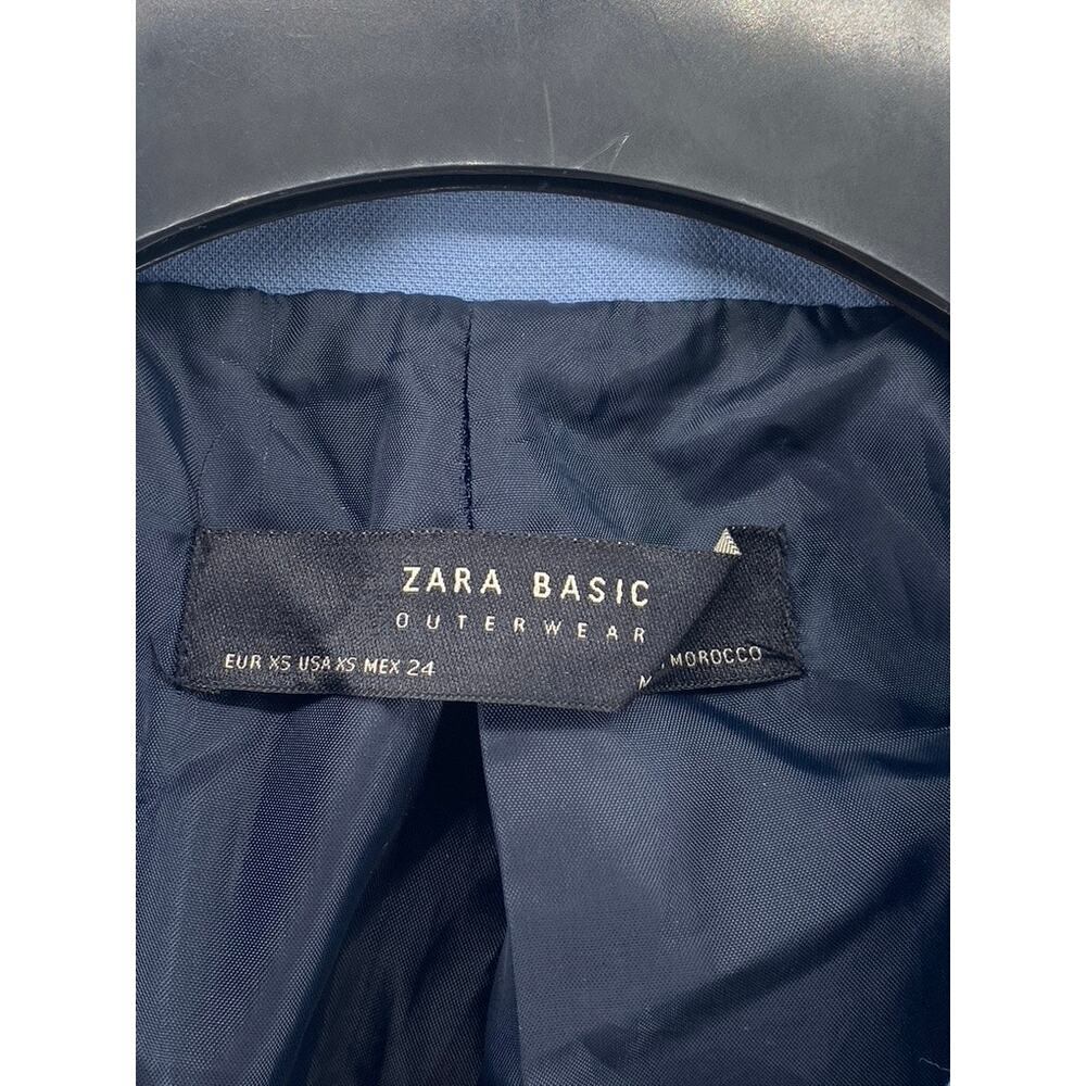 Zara Basic Women’s Blue Single-Button Long Sleeve… - image 8